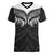 Poutama Korowai New Zealand Women V-Neck T-Shirt Aotearoa Maori Tattoo - Polynesian Pride