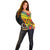 personalised-vanuatu-tafea-day-off-shoulder-sweater-coat-of-arms-mix-tropical-flowers