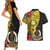 vanuatu-torba-day-couples-matching-short-sleeve-bodycon-dress-and-hawaiian-shirt-coat-of-arms-mix-tropical-flowers
