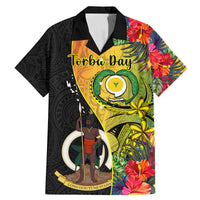personalised-vanuatu-torba-day-family-matching-mermaid-dress-and-hawaiian-shirt-coat-of-arms-mix-tropical-flowers