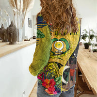 personalised-vanuatu-torba-day-women-casual-shirt-coat-of-arms-mix-tropical-flowers