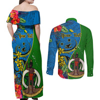 personalised-vanuatu-malampa-day-couples-matching-off-shoulder-maxi-dress-and-long-sleeve-button-shirts-coat-of-arms-mix-tropical-flowers