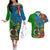 personalised-vanuatu-malampa-day-couples-matching-off-the-shoulder-long-sleeve-dress-and-hawaiian-shirt-coat-of-arms-mix-tropical-flowers