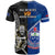 New Zealand And Samoa Rugby T Shirt All Black Tiki Fern Mix Manu Samoa 2023 World Cup LT14 - Polynesian Pride