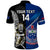 Custom New Zealand And Samoa Rugby Polo Shirt All Black Tiki Fern Mix Manu Samoa 2023 World Cup LT14 - Polynesian Pride