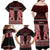 Kia Ora New Zealand Family Matching Off Shoulder Maxi Dress and Hawaiian Shirt Maori Language Week Whero Taniko Motif - Polynesian Pride