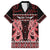 Kia Ora New Zealand Family Matching Summer Maxi Dress and Hawaiian Shirt Maori Language Week Whero Taniko Motif - Polynesian Pride