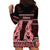Kia Ora New Zealand Hoodie Dress Maori Language Week Whero Taniko Motif - Polynesian Pride
