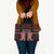 Kia Ora New Zealand Leather Bag Maori Language Week Whero Taniko Motif - Polynesian Pride