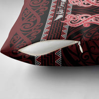 Kia Ora New Zealand Pillow Cover Maori Language Week Whero Taniko Motif - Polynesian Pride