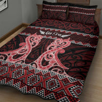 Kia Ora New Zealand Quilt Bed Set Maori Language Week Whero Taniko Motif - Polynesian Pride