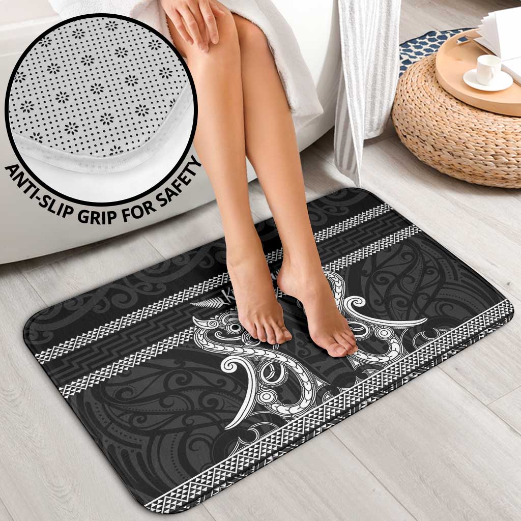 Kia Ora New Zealand Bathroom Set Maori Language Week Pango Taniko Motif - Polynesian Pride