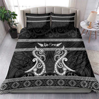Kia Ora New Zealand Bedding Set Maori Language Week Pango Taniko Motif - Polynesian Pride