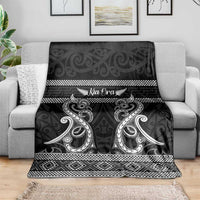 Kia Ora New Zealand Blanket Maori Language Week Pango Taniko Motif - Polynesian Pride