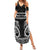 Kia Ora New Zealand Family Matching Summer Maxi Dress and Hawaiian Shirt Maori Language Week Pango Taniko Motif - Polynesian Pride