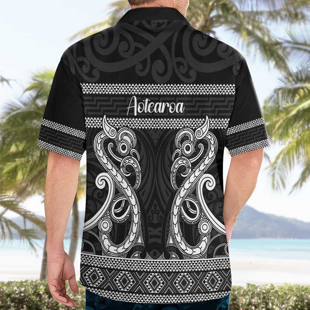 Kia Ora New Zealand Hawaiian Shirt Maori Language Week Pango Taniko Motif - Polynesian Pride