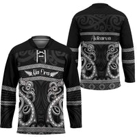Kia Ora New Zealand Hockey Jersey Maori Language Week Pango Taniko Motif - Polynesian Pride