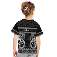 Kia Ora New Zealand Kid T Shirt Maori Language Week Pango Taniko Motif - Polynesian Pride