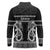 Kia Ora New Zealand Long Sleeve Polo Shirt Maori Language Week Pango Taniko Motif - Polynesian Pride