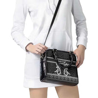 Kia Ora New Zealand Shoulder Handbag Maori Language Week Pango Taniko Motif - Polynesian Pride