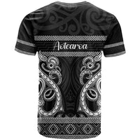 Kia Ora New Zealand T Shirt Maori Language Week Pango Taniko Motif - Polynesian Pride