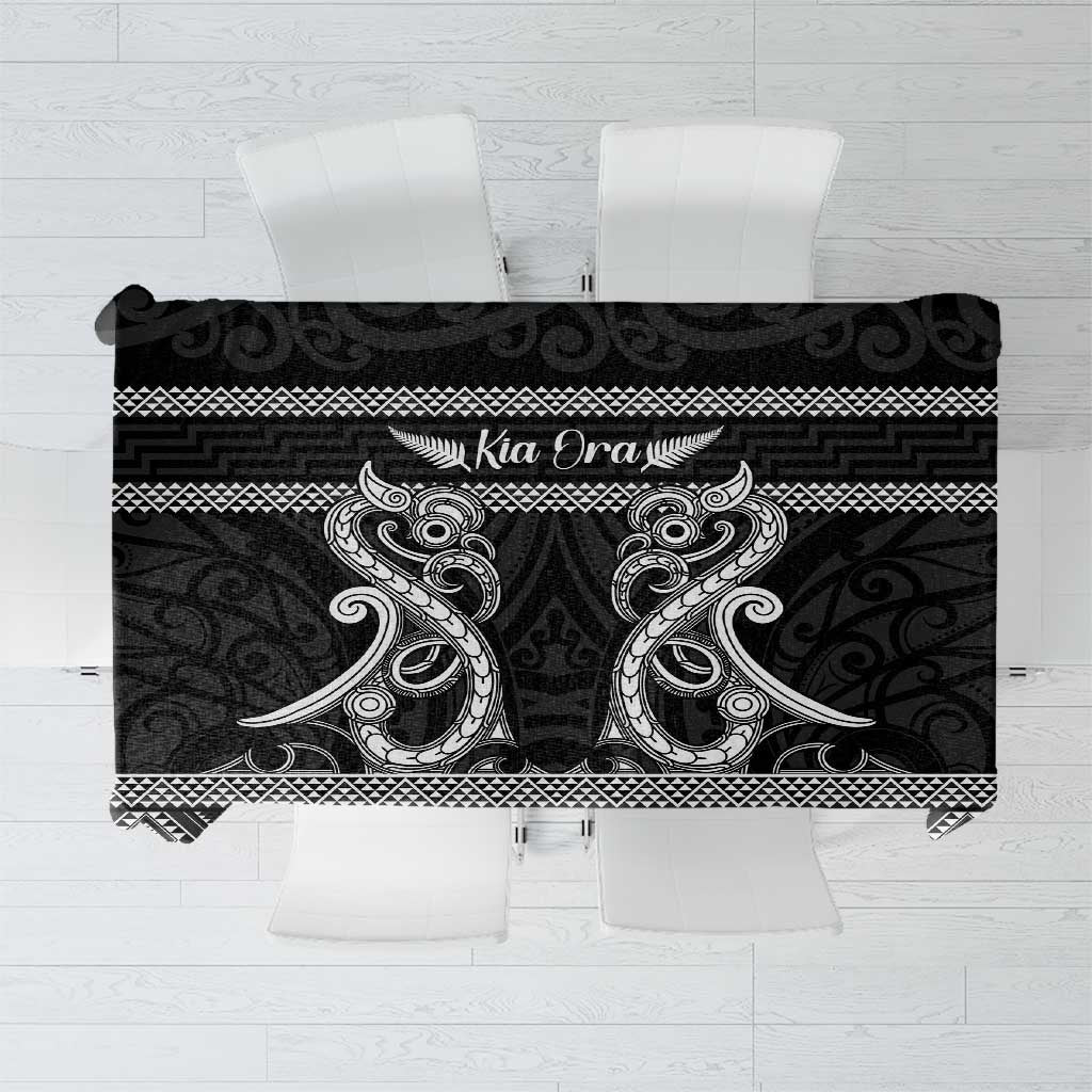 Kia Ora New Zealand Tablecloth Maori Language Week Pango Taniko Motif - Polynesian Pride