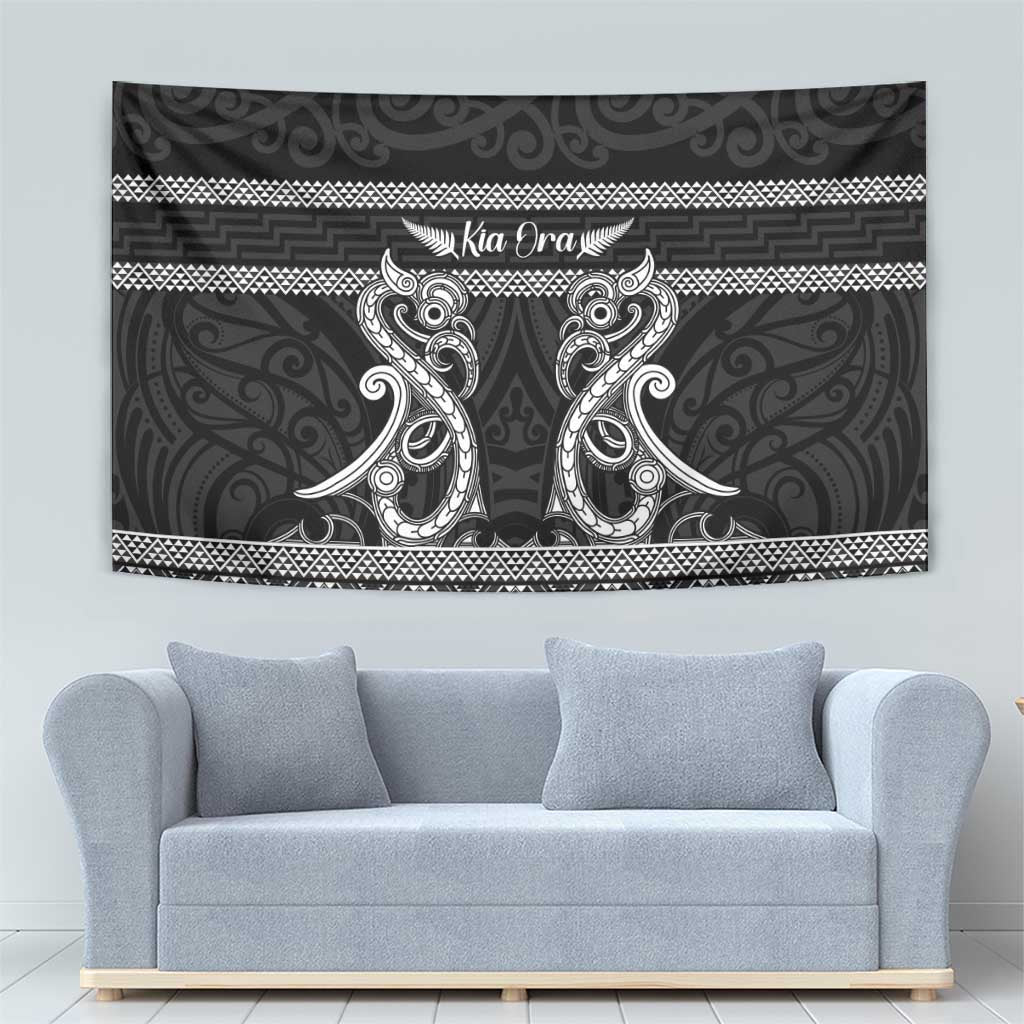 Kia Ora New Zealand Tapestry Maori Language Week Pango Taniko Motif - Polynesian Pride