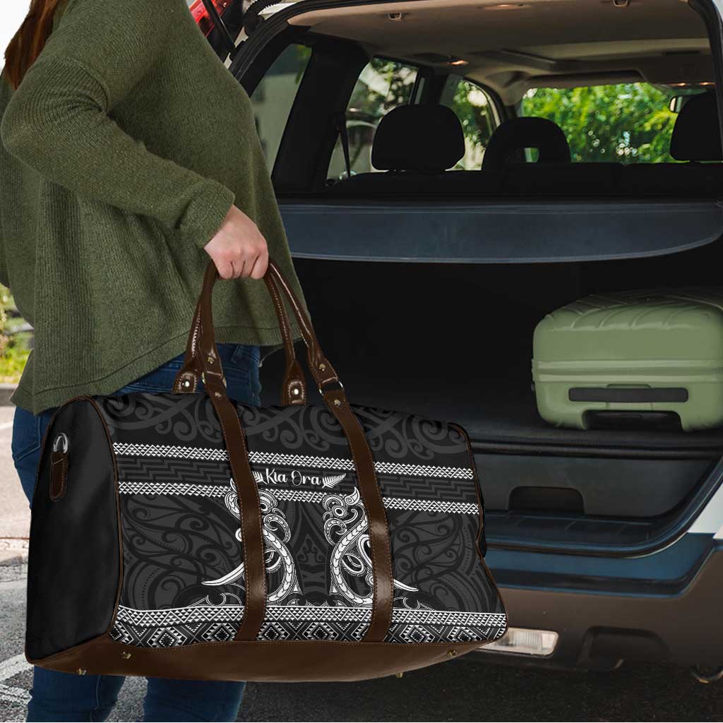 Kia Ora New Zealand Travel Bag Maori Language Week Pango Taniko Motif - Polynesian Pride