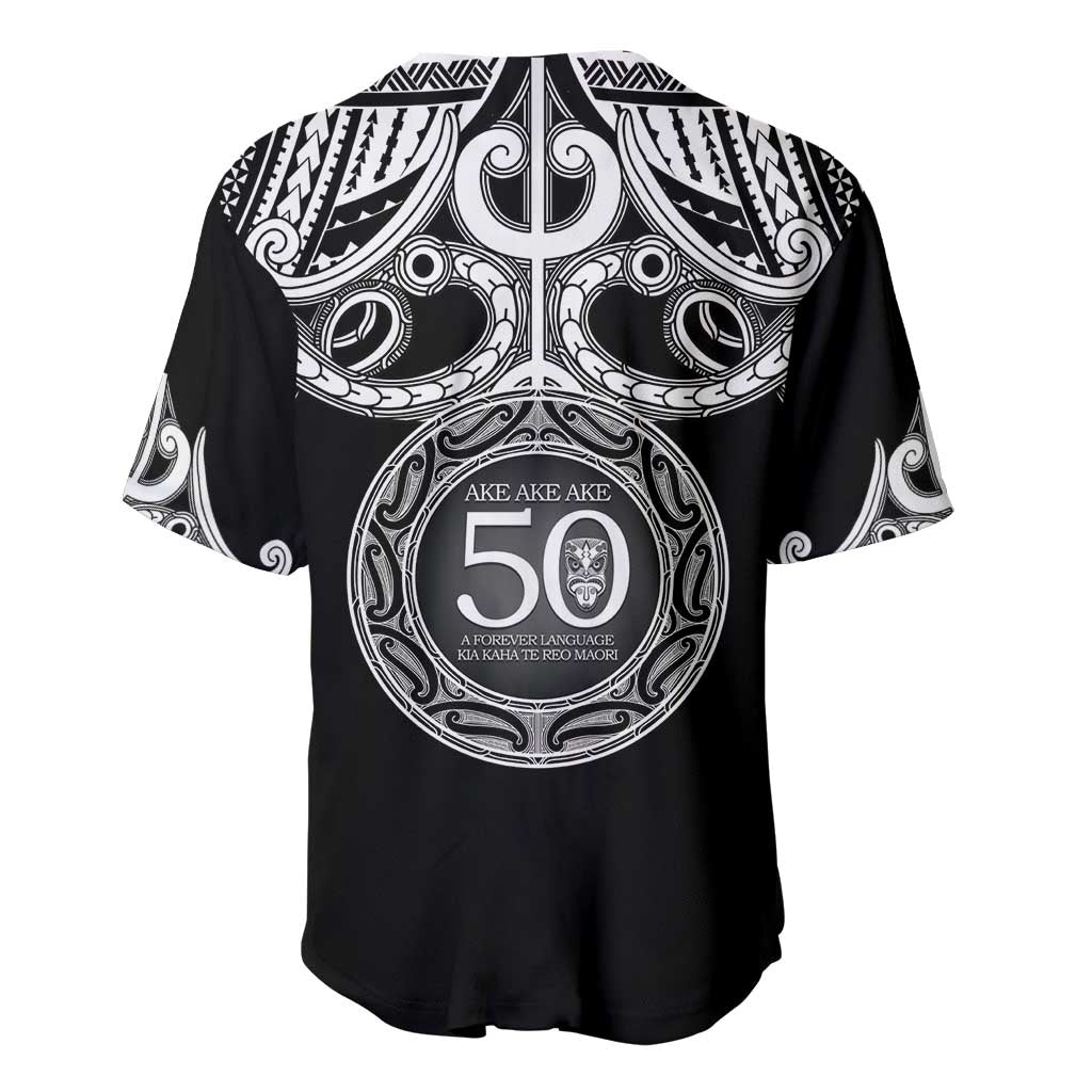 Kia Kaha Te Reo Maori New Zealand Baseball Jersey 50th Anniversary Ake Ake Ake - Polynesian Pride