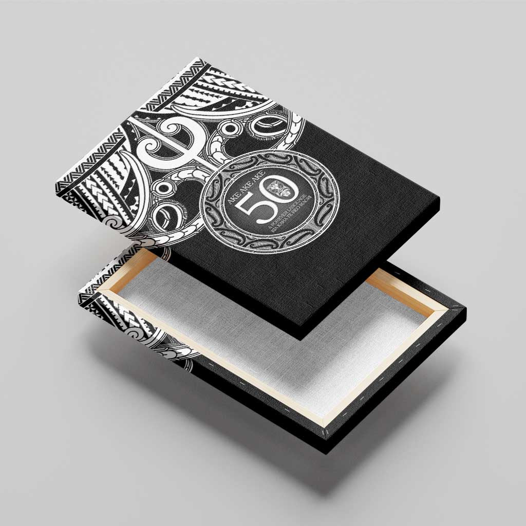 Kia Kaha Te Reo Maori New Zealand Canvas Wall Art 50th Anniversary Ake Ake Ake - Polynesian Pride