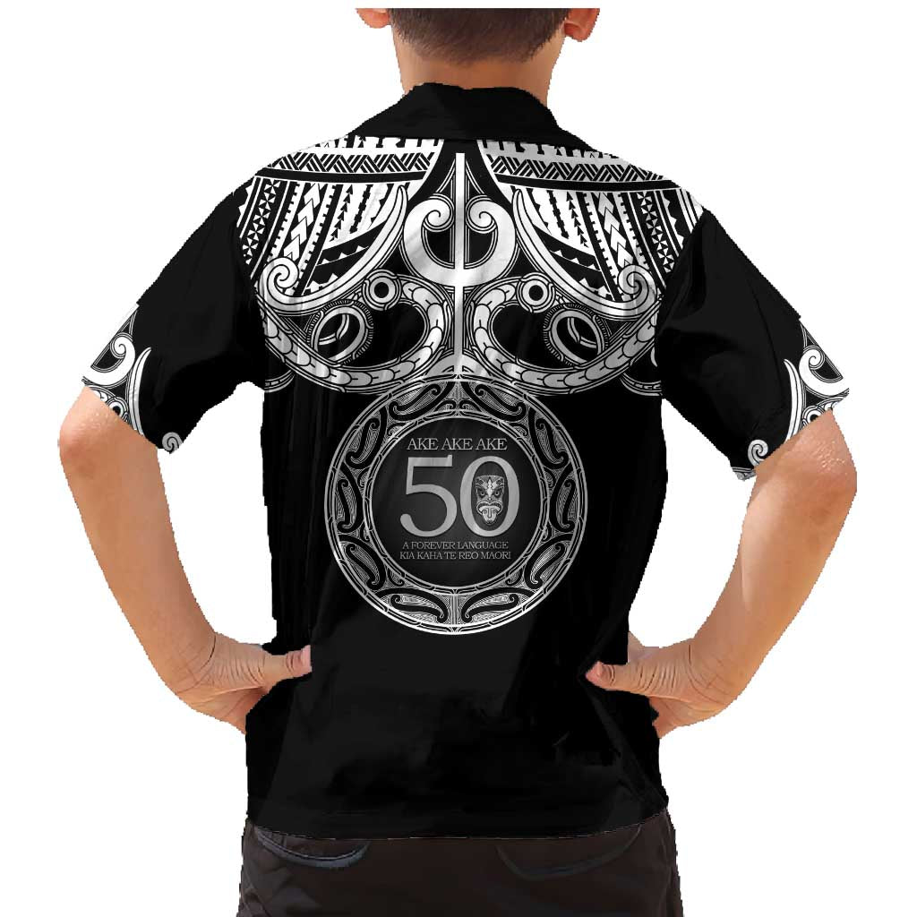 Kia Kaha Te Reo Maori New Zealand Family Matching Mermaid Dress and Hawaiian Shirt 50th Anniversary Ake Ake Ake - Polynesian Pride