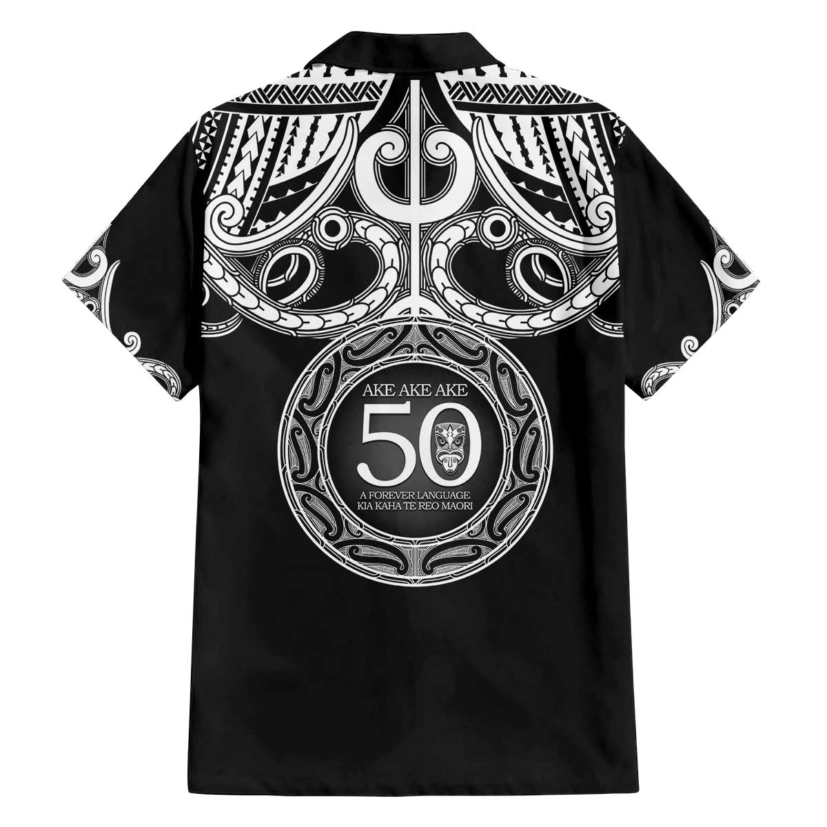 Kia Kaha Te Reo Maori New Zealand Family Matching Off The Shoulder Long Sleeve Dress and Hawaiian Shirt 50th Anniversary Ake Ake Ake - Polynesian Pride