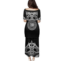 Kia Kaha Te Reo Maori New Zealand Family Matching Puletasi and Hawaiian Shirt 50th Anniversary Ake Ake Ake - Polynesian Pride