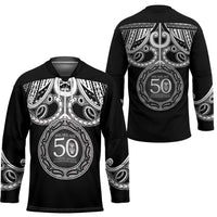 Kia Kaha Te Reo Maori New Zealand Hockey Jersey 50th Anniversary Ake Ake Ake - Polynesian Pride