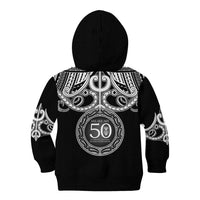 Kia Kaha Te Reo Maori New Zealand Kid Hoodie 50th Anniversary Ake Ake Ake - Polynesian Pride