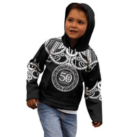 Kia Kaha Te Reo Maori New Zealand Kid Hoodie 50th Anniversary Ake Ake Ake - Polynesian Pride