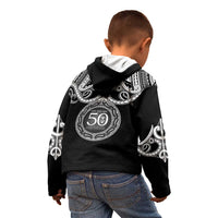 Kia Kaha Te Reo Maori New Zealand Kid Hoodie 50th Anniversary Ake Ake Ake - Polynesian Pride