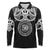 Kia Kaha Te Reo Maori New Zealand Long Sleeve Polo Shirt 50th Anniversary Ake Ake Ake - Polynesian Pride