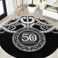 Kia Kaha Te Reo Maori New Zealand Round Carpet 50th Anniversary Ake Ake Ake - Polynesian Pride