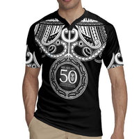 Kia Kaha Te Reo Maori New Zealand Rugby Jersey 50th Anniversary Ake Ake Ake - Polynesian Pride
