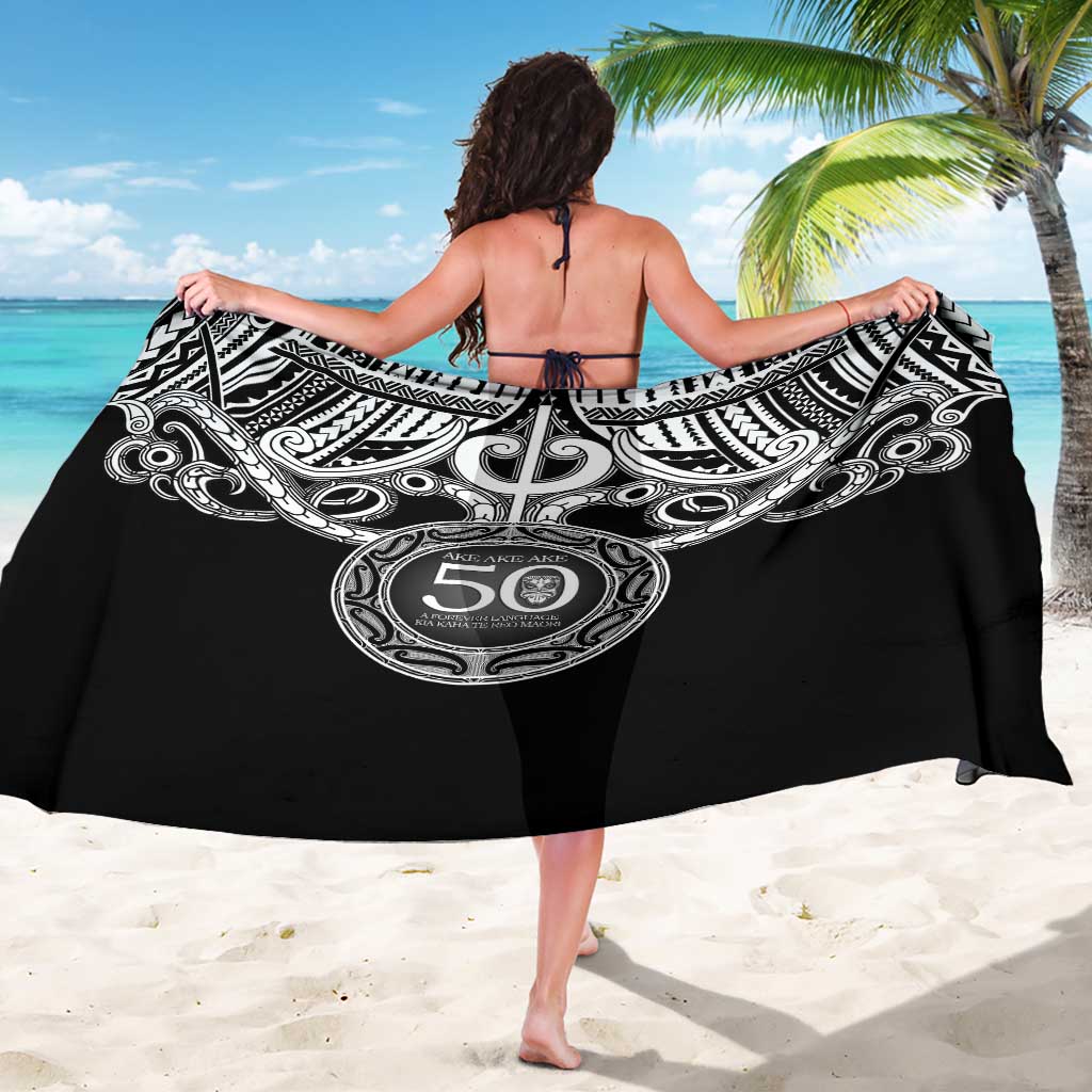 Kia Kaha Te Reo Maori New Zealand Sarong 50th Anniversary Ake Ake Ake - Polynesian Pride