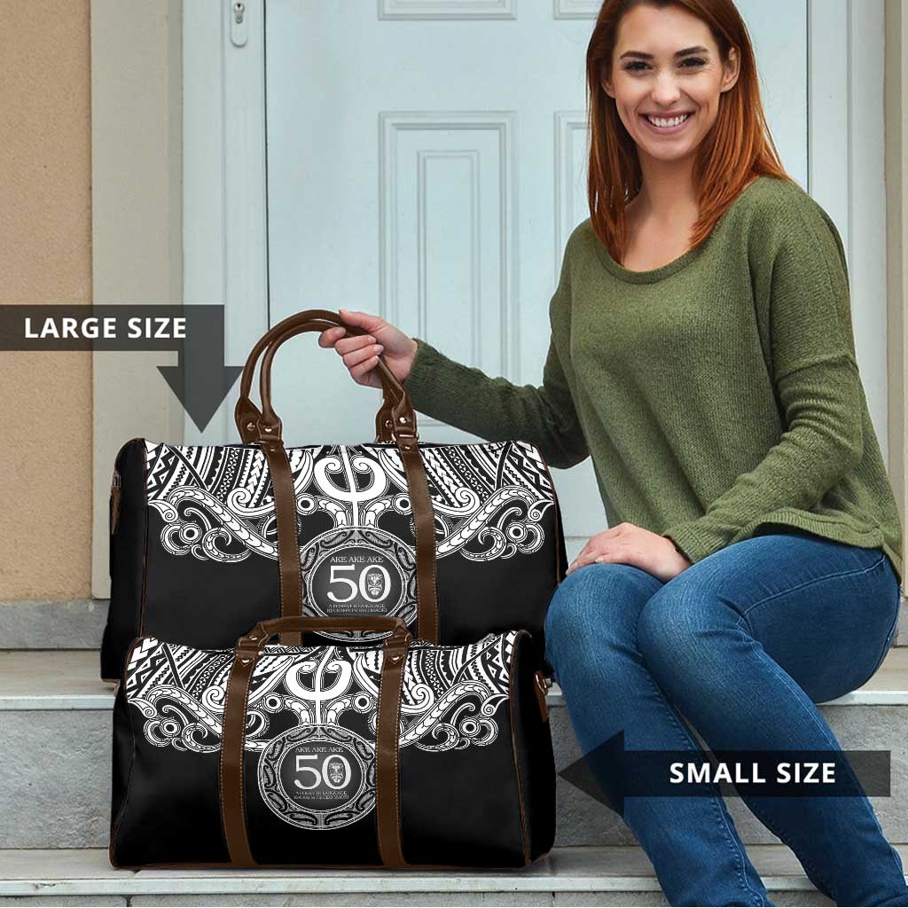 Kia Kaha Te Reo Maori New Zealand Travel Bag 50th Anniversary Ake Ake Ake - Polynesian Pride