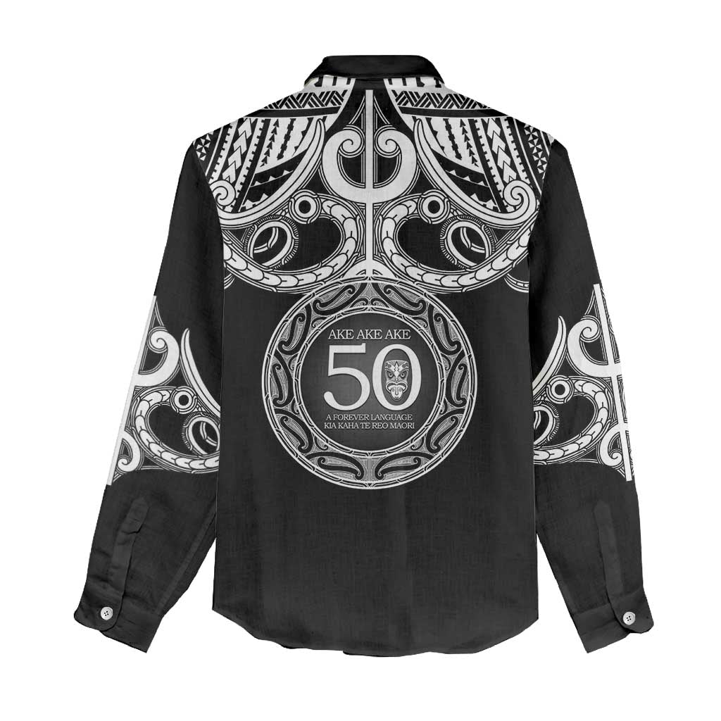 Kia Kaha Te Reo Maori New Zealand Women Casual Shirt 50th Anniversary Ake Ake Ake - Polynesian Pride