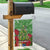 Kakapo New Zealand Christmas Garden Flag Meri Kirihimete Pohutukawa - Green Color