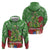 Kakapo New Zealand Christmas Hoodie Meri Kirihimete Pohutukawa - Green Color