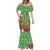 Kakapo New Zealand Christmas Mermaid Dress Meri Kirihimete Pohutukawa - Green Color
