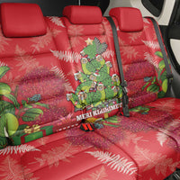 Kakapo New Zealand Christmas Back Car Seat Cover Meri Kirihimete Pohutukawa - Red Color