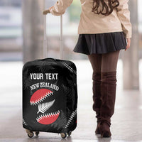 Custom New Zealand Silver Fern Softball Luggage Cover Go Aotearoa