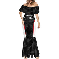 Custom New Zealand Silver Fern Softball Mermaid Dress Go Aotearoa