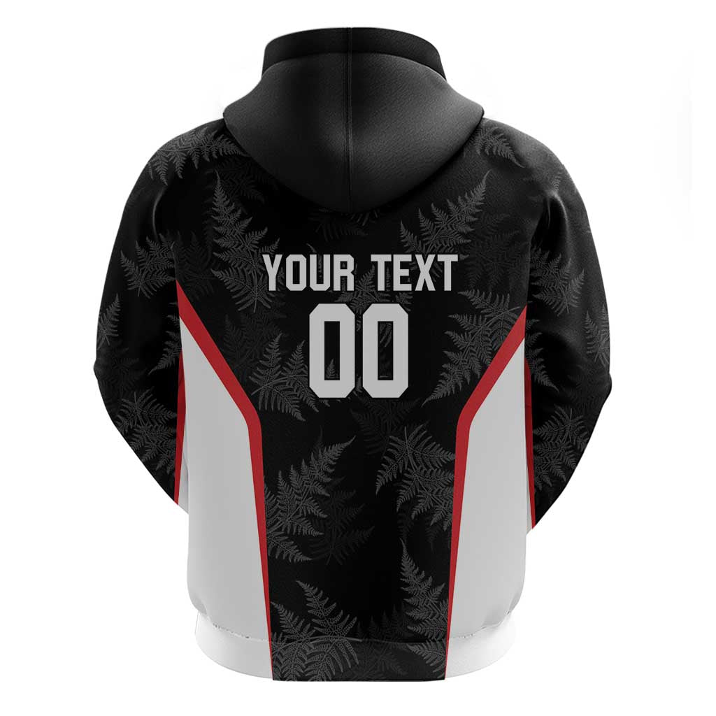 Custom New Zealand Silver Fern Softball Zip Hoodie Go Aotearoa